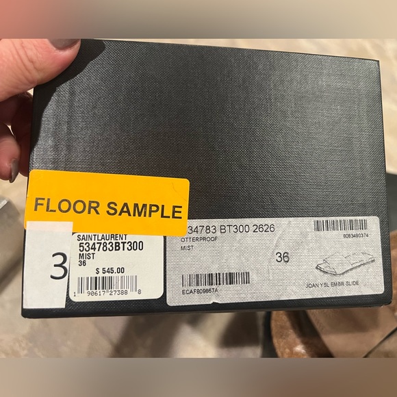 YSL suede embroidered slides - Picture 3 of 4